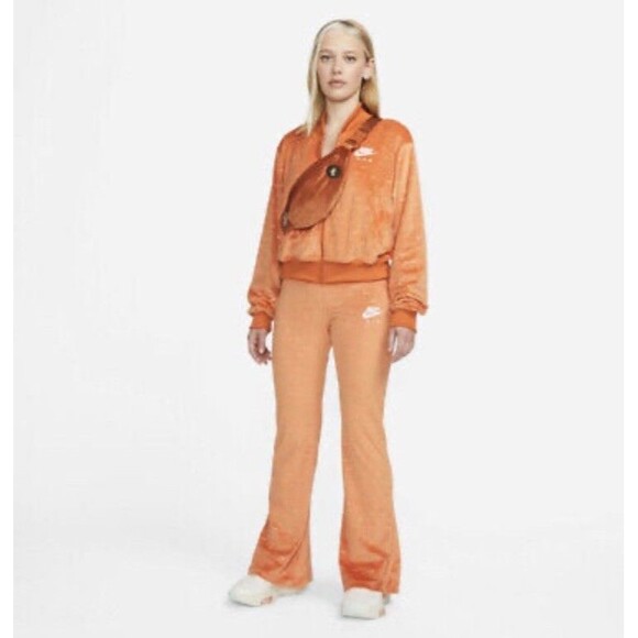 Nike Air Velour Track Suit Womens 1X/XL AOP Flared Pants Streetwear Hip Hop Y2K